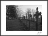 Monk's Crosses Black and White Photography