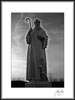 St. Benedict at Dark Black and White Photography