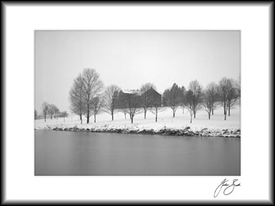 Winter Scene 5, St. Vincent College