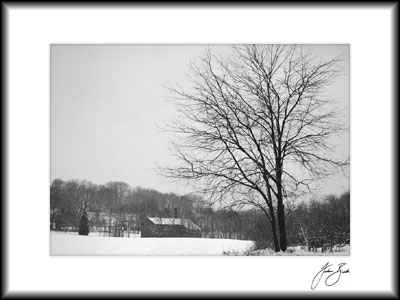 Winter Scene 5, St. Vincent College